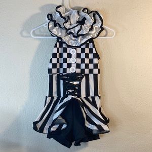 Weissman Striped Skirted Jumper